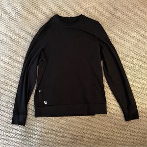 Men’s Vuori Black Ponto Performance Crew Sweatshirt